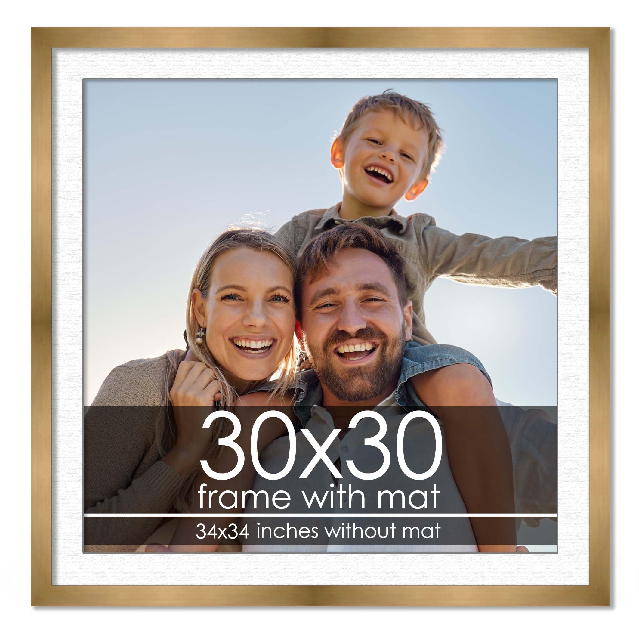 Amazon.com - 30x30 Frame with Mat - Bronze 34x34 Frame Wood Made